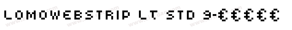 LomoWebStrip LT Std 9字体转换